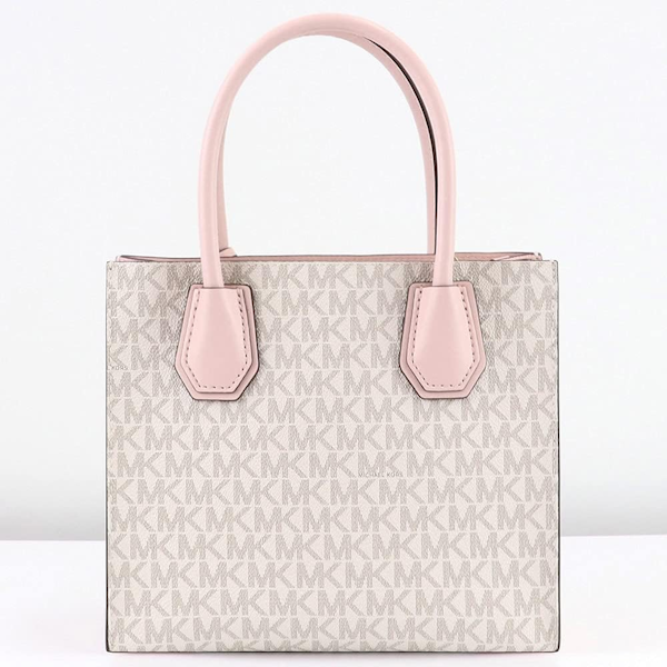 BOLSO BANDOLERA FEMENINO MICHAEL KORS MERCER PEQUEÑO TIPO ACORDÓN DE CUERO CON LOGOTIPO