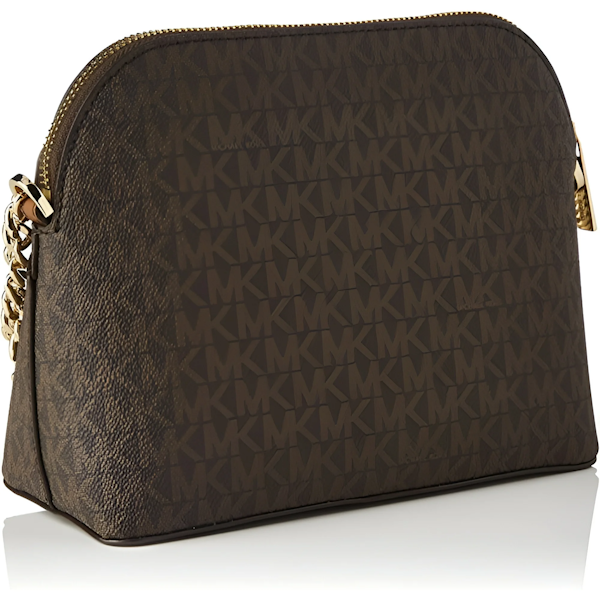 BOLSO BANDOLERA FEMENINO MICHAEL KORS JET SET TRAVEL MEDIANO TIPO CÚPULA CON LOGOTIPO