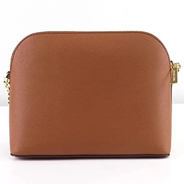 BOLSO BANDOLERA FEMENINO MICHAEL KORS JET SET TRAVEL MEDIANO TIPO CÚPULA CON LOGOTIPO