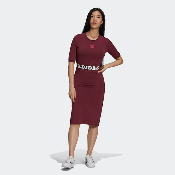 VESTIDO FEMENINO ADIDAS LOGO PLAY MANGAS CORTAS