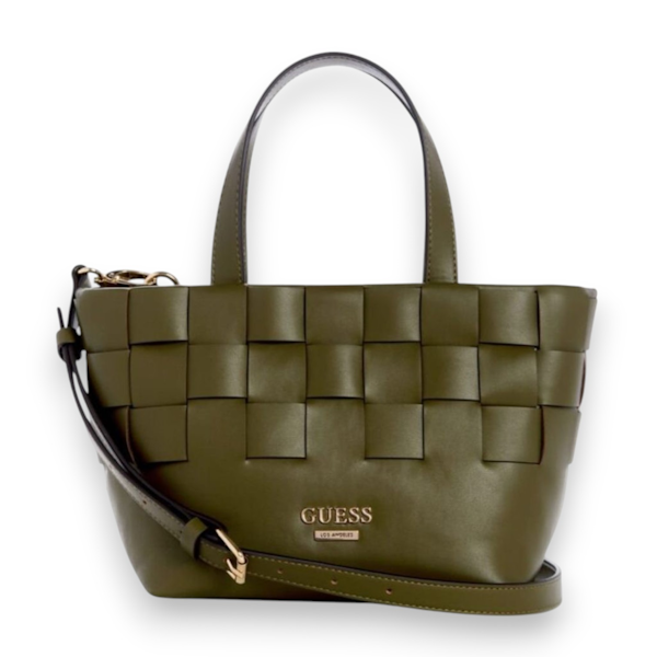 BOLSO DE MANO FEMENINO GUESS BORDIZZO OLIVE