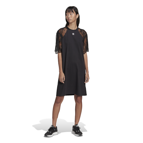VESTIDO FEMENINO ADIDAS ENCAJE ADICOLOR CLASSICS MANGAS CORTAS