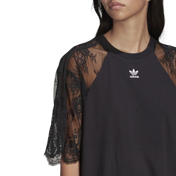 VESTIDO FEMENINO ADIDAS ENCAJE ADICOLOR CLASSICS MANGAS CORTAS