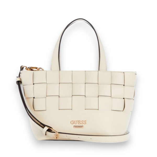 BOLSO DE MANO FEMENINO GUESS BORDIZZO CREAM
