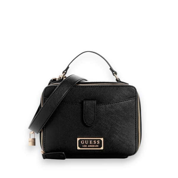 BOLSO BANDOLERA FEMENINO GUESS WARLINGTON BLACK