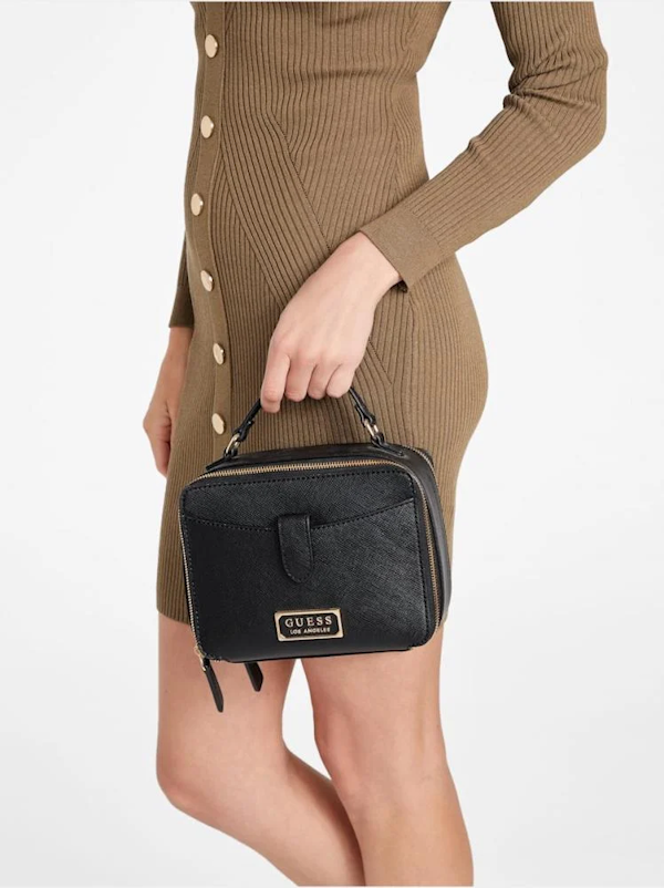 BOLSO BANDOLERA FEMENINO GUESS WARLINGTON BLACK