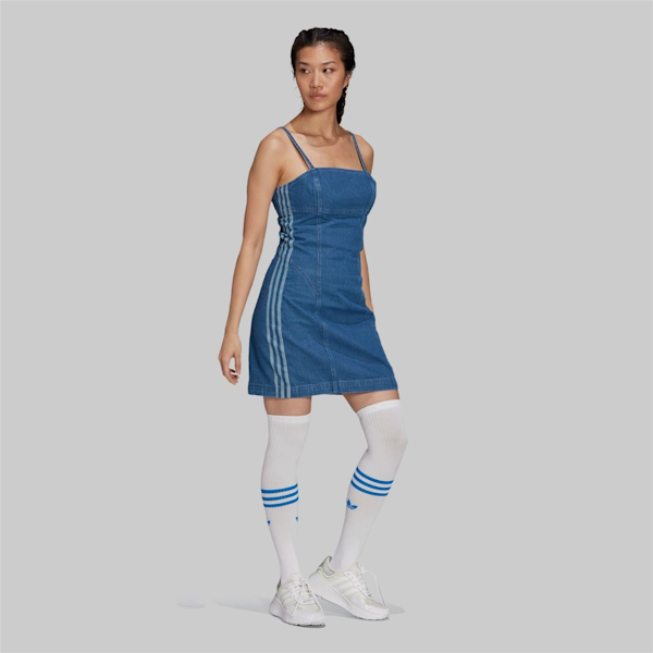 VESTIDO FEMENINO ADIDAS ADICOLOR DENIM DE TIRANTES