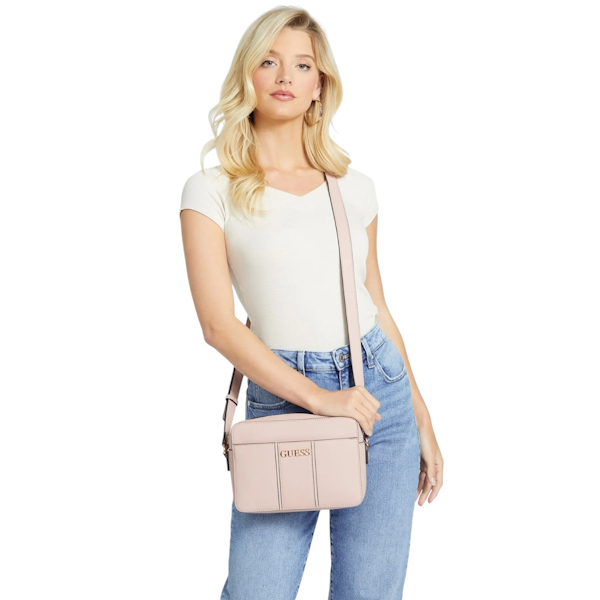BOLSO BANDOLERA FEMENINO GUESS ZADORA POWDER MULTI