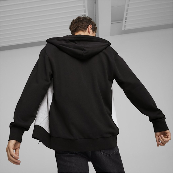 HODDIE DEPORTIVO MASCULINO PUMA POWER FULL ZIP COLORBLOCK TR