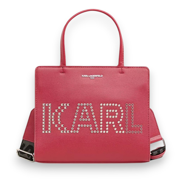 BOLSO BANDOLERA FEMENINO KARL LAGERFELD SATCHEL MAYBELLE RED