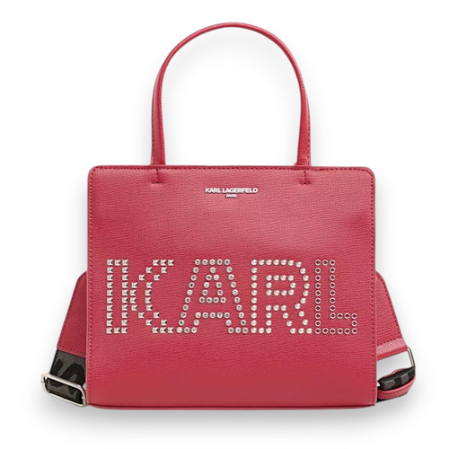 BOLSO BANDOLERA FEMENINO KARL LAGERFELD SATCHEL MAYBELLE RED