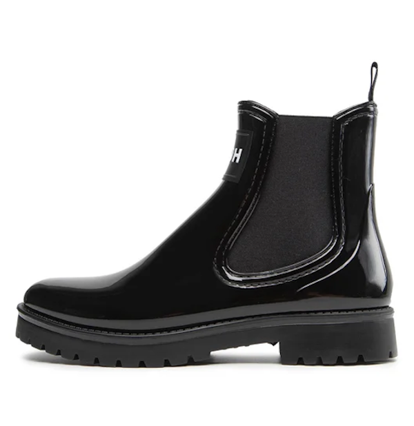 CALZADO CASUAL FEMENINO HUGO BOSS TABITA RAIN BOOTIE BLACK