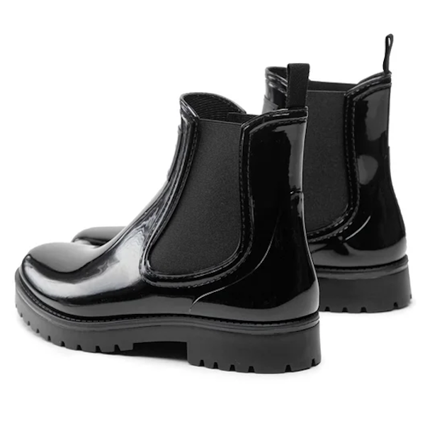CALZADO CASUAL FEMENINO HUGO BOSS TABITA RAIN BOOTIE BLACK