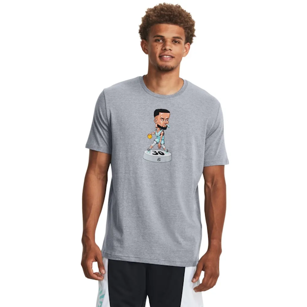 CAMISETA DEPORTIVO MASCULINO UNDER ARMOUR CURRY BOBBLE HEAD MANGAS CORTAS