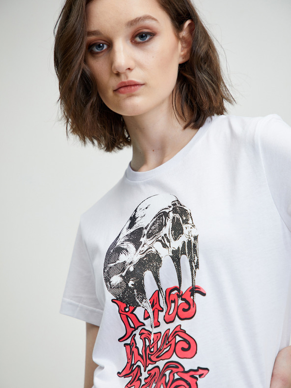CAMISETA FEMENINO DIESEL T-SILY-TRIXY MANGAS CORTAS