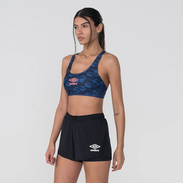 SUJETADOR DEPORTIVO FEMENINO UMBRO FUTEVOLEI GRAPHIC CAMOUFLAGE