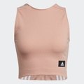 TOP DEPORTIVO FEMENINO ADIDAS SPORTSWEAR CROPPED RIBBED SIN MANGAS