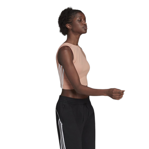 TOP DEPORTIVO FEMENINO ADIDAS SPORTSWEAR CROPPED RIBBED SIN MANGAS