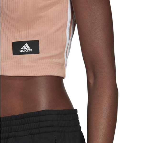 TOP DEPORTIVO FEMENINO ADIDAS SPORTSWEAR CROPPED RIBBED SIN MANGAS