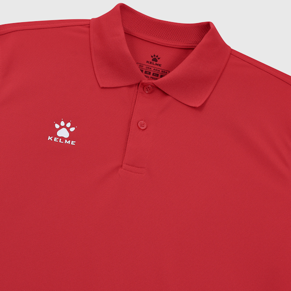CAMISETA DEPORTIVO MASCULINO KELME POLO BASIC MANGAS CORTAS RED