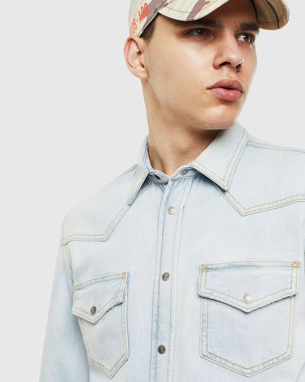CAMISA MASCULINO DIESEL D-EAST-P1 MANGAS LARGAS