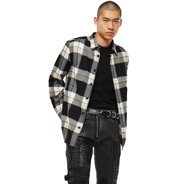 CAMISA MASCULINO DIESEL S-MILLER-COUPE MANGAS LARGAS