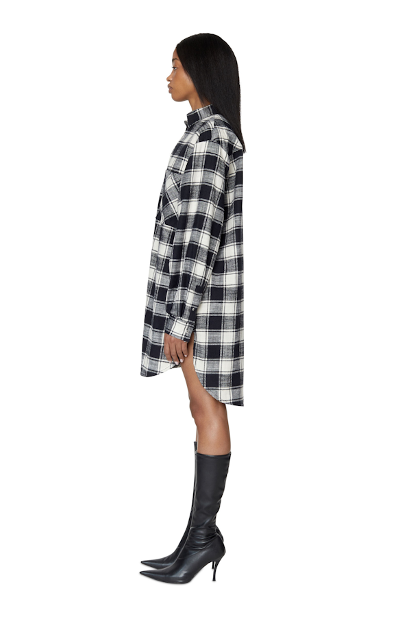 VESTIDO CAMISERO FEMENINO DIESEL D-SUPER-I MANGAS LARGAS