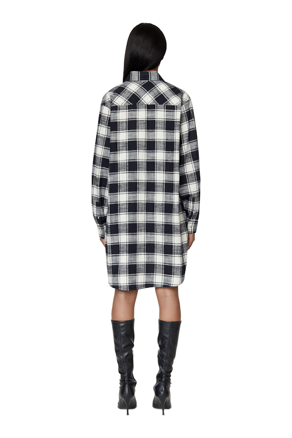 VESTIDO CAMISERO FEMENINO DIESEL D-SUPER-I MANGAS LARGAS