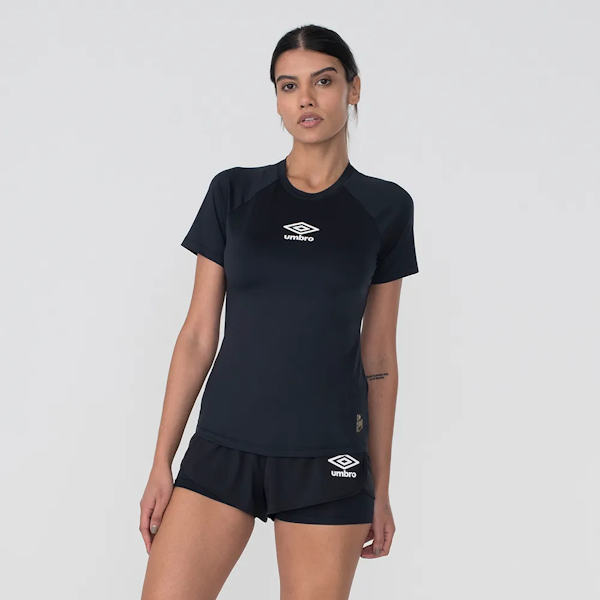 CAMISETA DEPORTIVO FEMENINO UMBRO FUTEVOLEI GRAPHIC CAMOUFLAGE MANGAS CORTAS