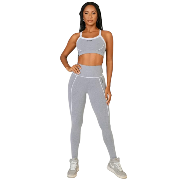 CONJUNTO DEPORTIVO FEMENINO LET´S GYM GUMMY TOP + LEGGINGS