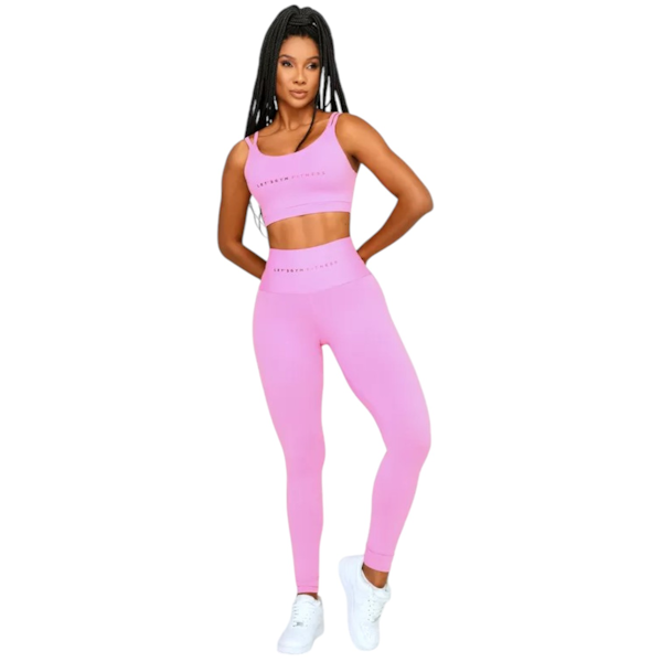 CONJUNTO DEPORTIVO FEMENINO LET´S GYM BASIC CURVE TOP + LEGGINGS