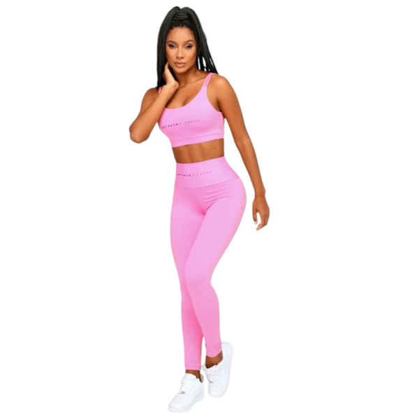 CONJUNTO DEPORTIVO FEMENINO LET´S GYM BASIC CURVE TOP + LEGGINGS