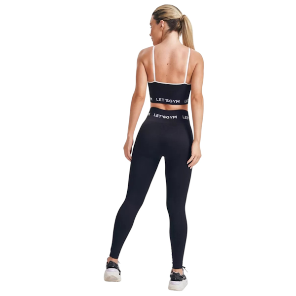 CONJUNTO DEPORTIVO FEMENINO LET´S GYM SEAMLESS BASIC COMFORT TOP + LEGGINGS