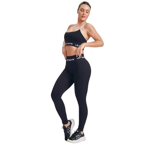 CONJUNTO DEPORTIVO FEMENINO LET´S GYM SEAMLESS BASIC COMFORT TOP + LEGGINGS