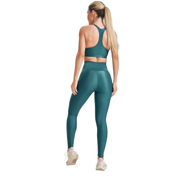 CONJUNTO DEPORTIVO FEMENINO LET´S GYM JUST SWIMMER TOP + LEGGINGS