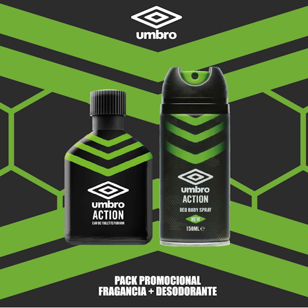 PERFUME MASCULINO UMBRO ACTION EDT 100 ML+DEO 150ML SET