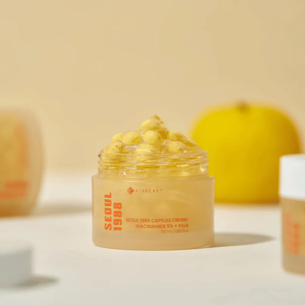 CREMA FACIAL K-SECRET SEOUL 1988 CAPSULE NIACINAMIDE 5% + YUJA 50ML