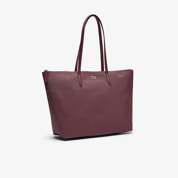 BOLSO DE HOMBRO FEMENINO LACOSTE L.12.12 CONCEPT BURDEOS
