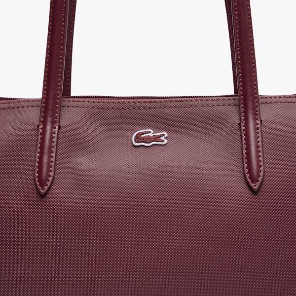 BOLSO DE HOMBRO FEMENINO LACOSTE L.12.12 CONCEPT BURDEOS