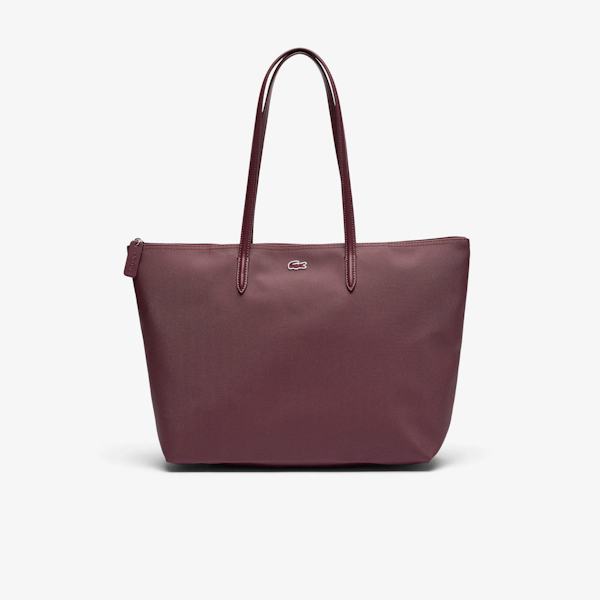 BOLSO DE HOMBRO FEMENINO LACOSTE L.12.12 CONCEPT BURDEOS