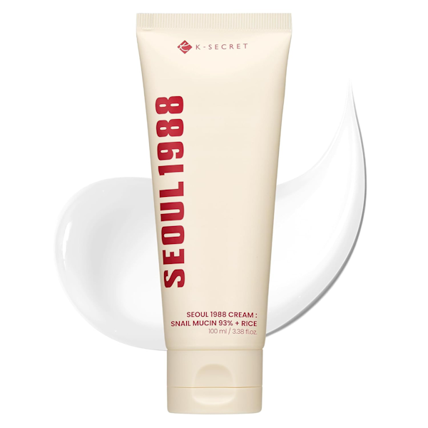 CREMA FACIAL K-SECRET SEOUL 1988 SNAIL MUCIN 93% + RICE 100ML