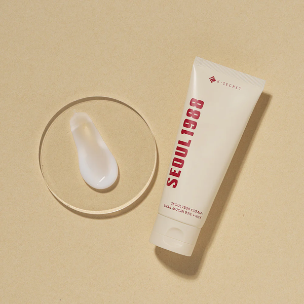 CREMA FACIAL K-SECRET SEOUL 1988 SNAIL MUCIN 93% + RICE 100ML