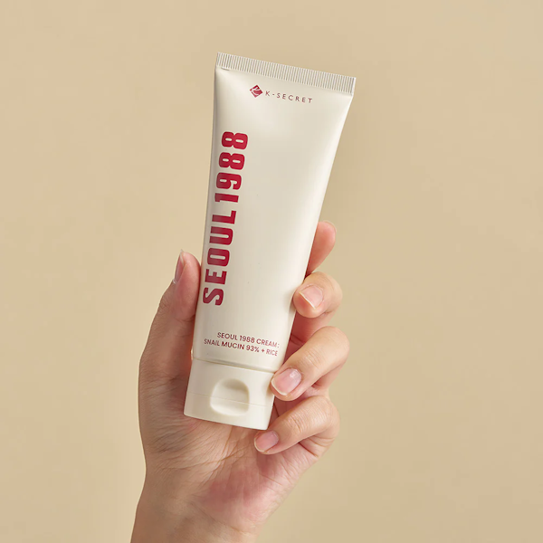 CREMA FACIAL K-SECRET SEOUL 1988 SNAIL MUCIN 93% + RICE 100ML