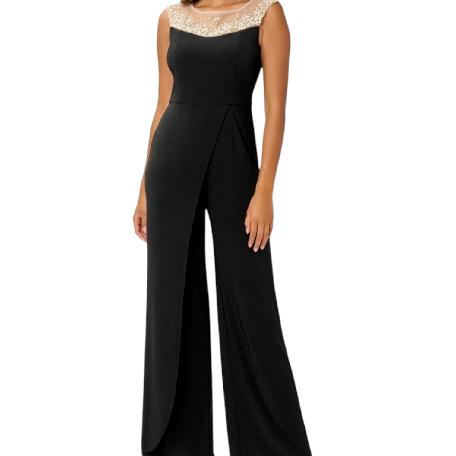 ENTERIZO CASUAL FEMENINO ADRIANNA PAPELL C/DETALLES SIN MANGAS