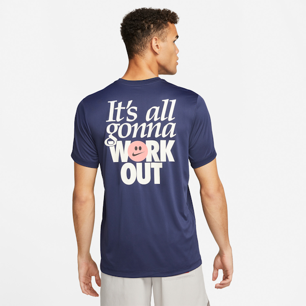 CAMISETA DEPORTIVO MASCULINO NIKE DRI-FIT TEE RLGD HUMOR 2 MANGAS CORTAS
