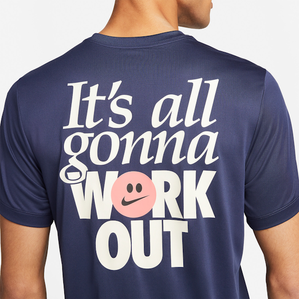CAMISETA DEPORTIVO MASCULINO NIKE DRI-FIT TEE RLGD HUMOR 2 MANGAS CORTAS