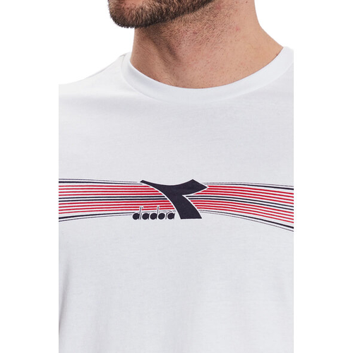 CAMISETA CASUAL MASCULINO DIADORA T-SHIRT-SS-LOGO MAGAS CORTAS
