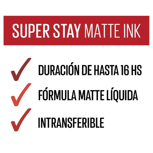 LABIAL MATTE MAYBELLINE GLOSS SUPERSTAY INK 65
