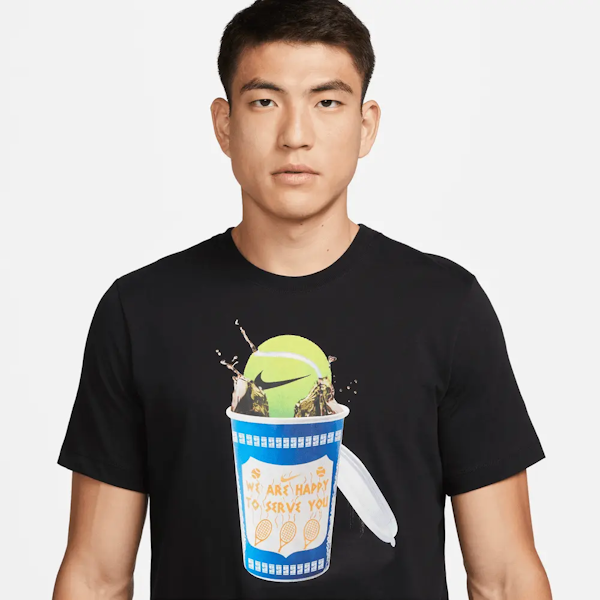 CAMISETA DEPORTIVO MASCULINO NIKE COURT TEE HERITAGE MANGAS CORTAS