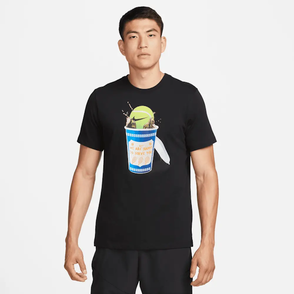 CAMISETA DEPORTIVO MASCULINO NIKE COURT TEE HERITAGE MANGAS CORTAS